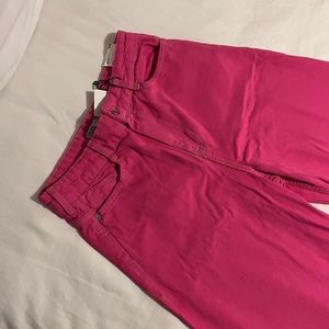 NWT Pink Zara Wide Leg Denim Pants